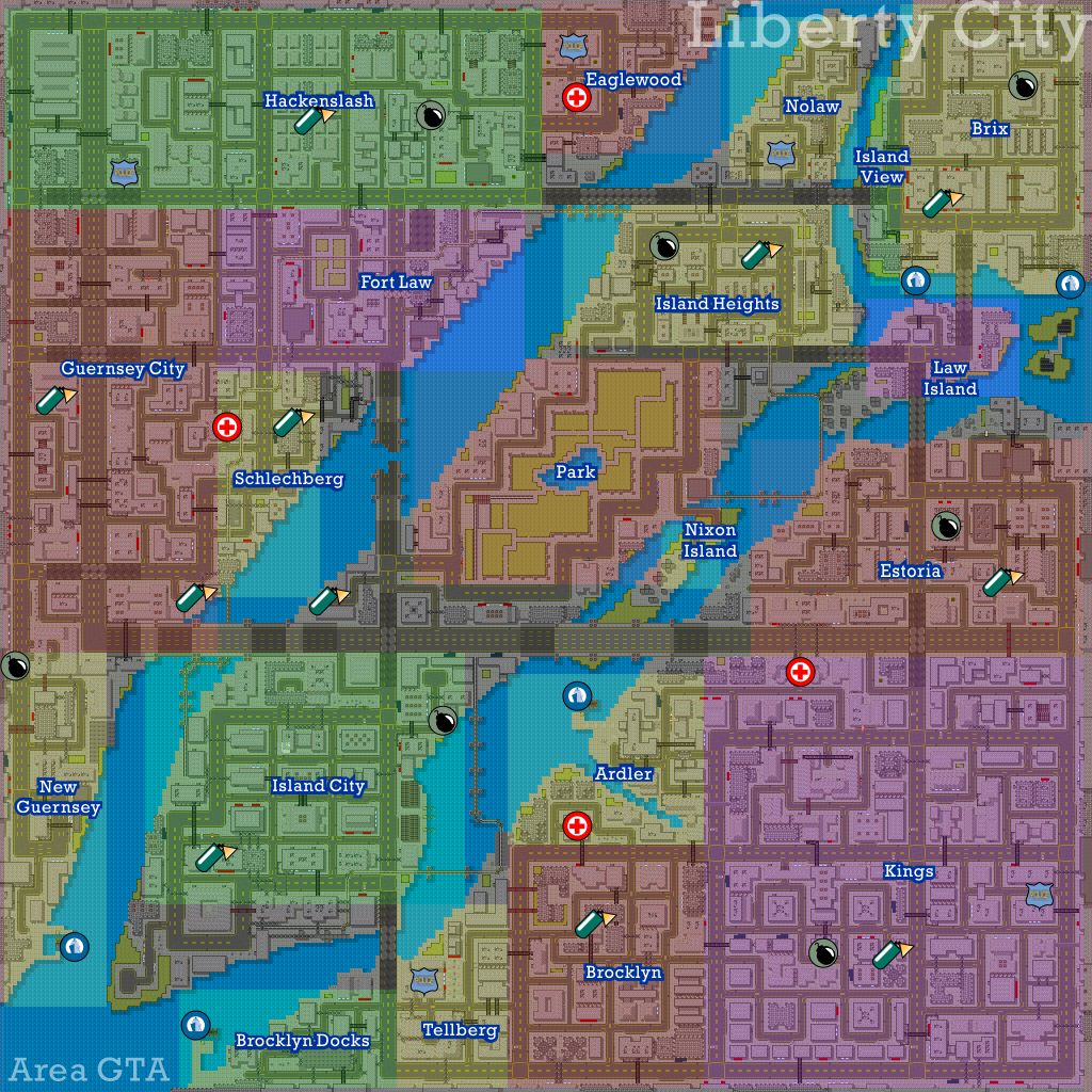 liberty city map gta 4 interactive