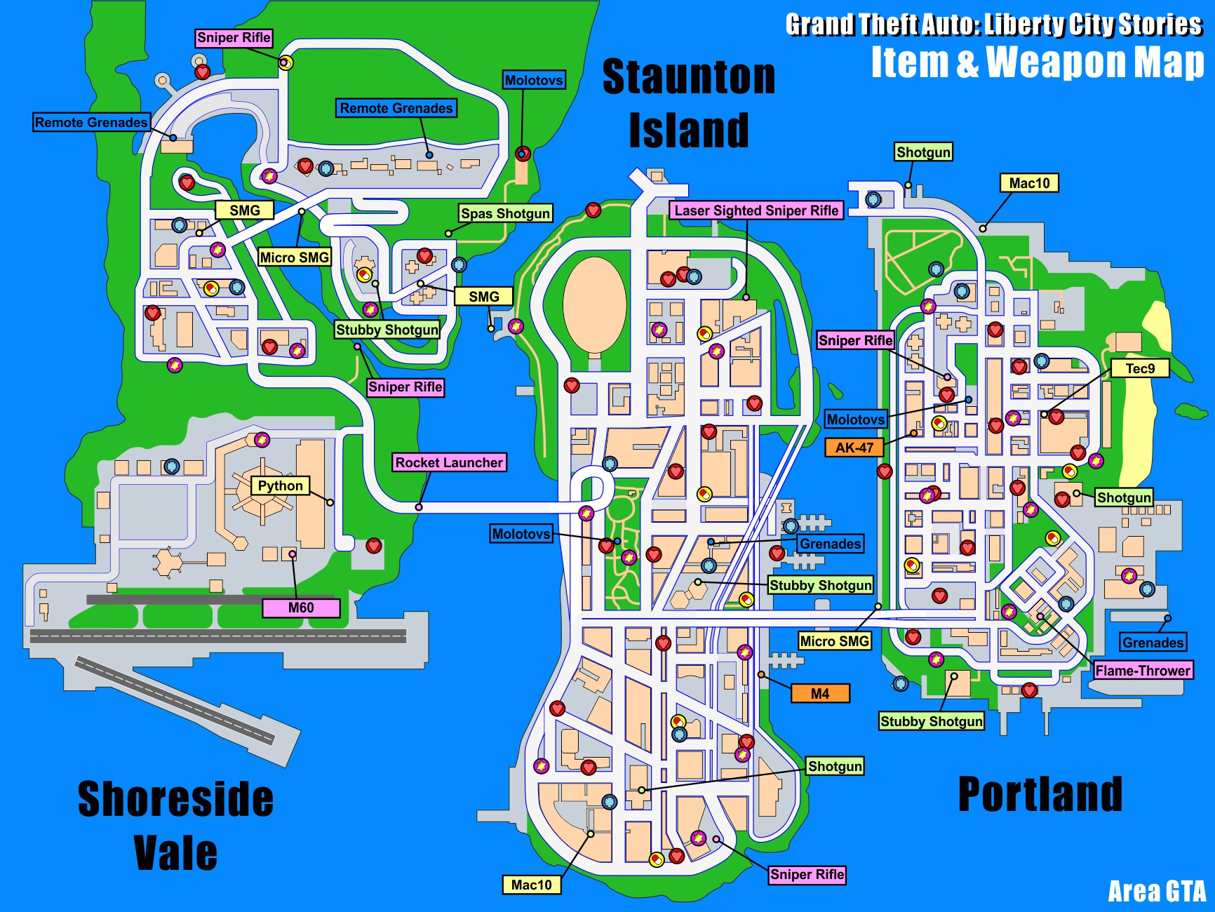 GTA: Liberty City Stories - Maps | Area GTA